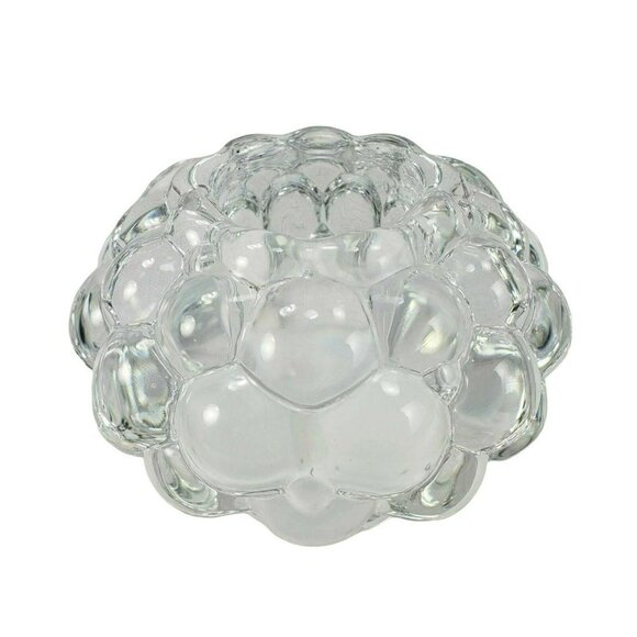 Orrefors‎ Candle Holder Crystal Raspberry Hallon Anne Nilsson Box Swedish Vtg - Picture 2 of 8